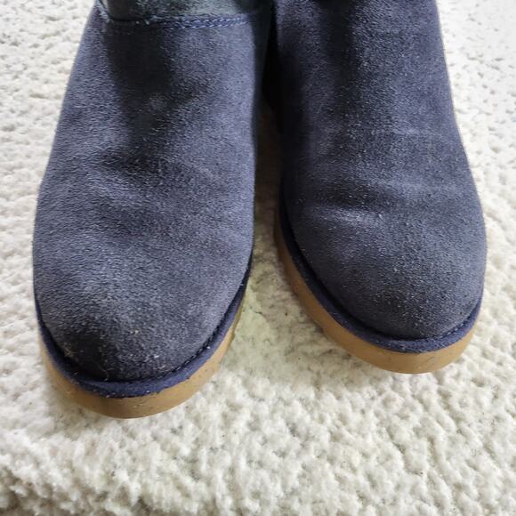 UGG Amie Wedge Boot navy blue bootie women's bootie SIZE 6 - Picture 4 of 7